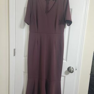 Lulus Burgundy Midi Dress